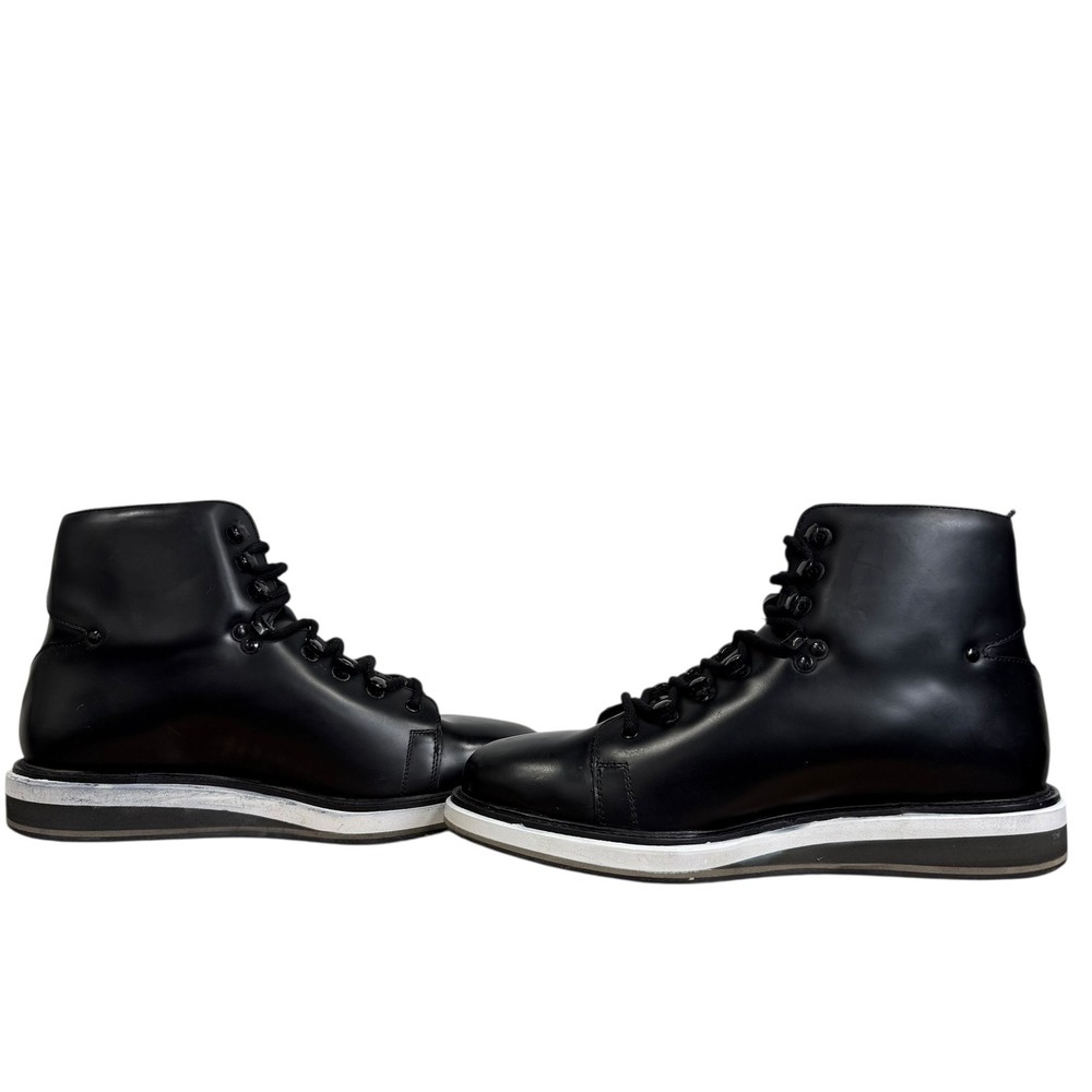 Vintage Foundry Co. Talon Black Leather Lace Up Moto Boots Mens US 9.5 VF1395 - Picture 3 of 7